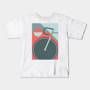 Modern Art Bicycle Cycling Graphic Kids T-Shirt